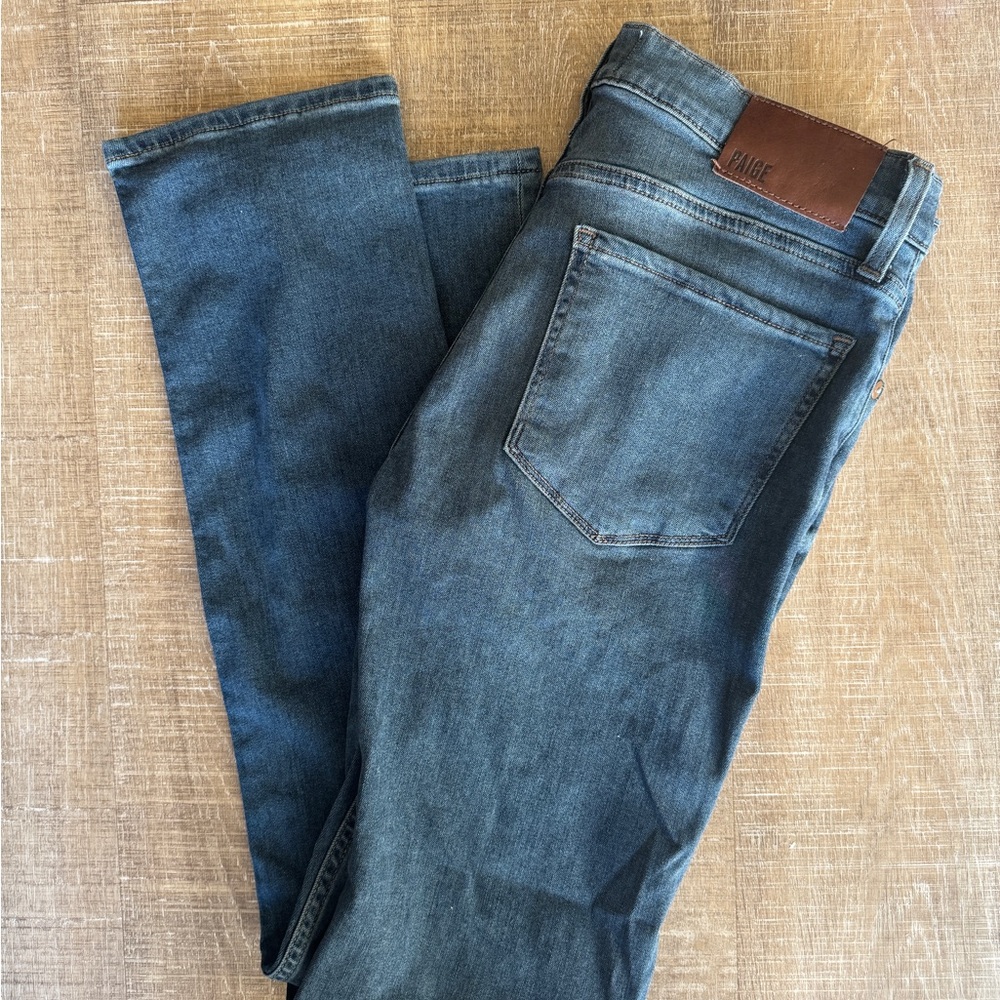 PAIGE Men's Federal Dark Blue Straight Jeans